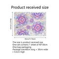 Holographic mandala flower window sticker for home decor, 40x30cm double-sided prism decal - Mandala Pattern (XC6055-NL) / 30x40cm