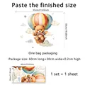 Detailed size specifications for cartoon bear hot air balloon self-adhesive wall decals - Cartoon Bear Hot Air Balloon (BM7024-KC)