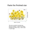 Vinilo decorativo de PVC autoadhesivo con flores amarillas y abejas con medidas - Patrón de Abeja Floral Amarilla (30*20cm)