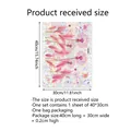 Pink dandelion and butterfly static window film with colorful holographic effect - Dandelion Butterfly Style (XC6061-NL) / 1 Piece/Pack (30x40cm) / Pink Dazzling