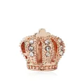 Charm corona in oro rosa con zirconi rotondi per accessori bracciale DIY - Corona Oro Rosa (M5-03)