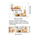 Kitchen wall decal My Kitchen Rules with utensils watercolor stickers 80x60cm - MS6328-ZY (30x90cm)