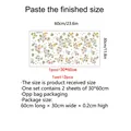 Blumen Wandtattoo 2er Set 30x60cm für Wohnzimmer Schlafzimmer Wanddekoration - 30*60cm