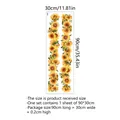 Sunflower and butterfly wall decal sheet 90x30cm for living room decoration - 30x90cm