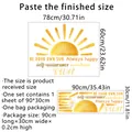 Adesivo murale a tema sole con frasi motivazionali in inglese per decorare casa - Specifica Standard