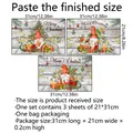 Pegatinas de Navidad para ventanas con gnomos y árboles set de 3 láminas - Mj3022-yl (21*31 Cm*3 Piezas)