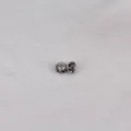 14mm resin resin floral glass beads with silver cores for DIY European style bracelets - 14mm*9mm / Black and White