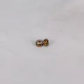 Macro shot of 14mm resin floral beads with S925 silver core for DIY jewelry - 14mm*9mm / Medium Amber