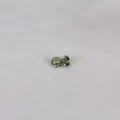 Close-up of S925 silver core and green floral glass bead for DIY European style jewelry - 14mm*9mm / Light Yellow