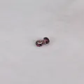 Macro shot of 14mm black floral resin beads with S925 sterling silver cores for DIY jewelry - 14mm*9mm / Rose Red