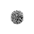 Hollow floral antique silver charm bead for DIY bracelets with retro oxidized finish - Layered Five-Petal Flower Hollow Style (3)