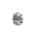 Vintage silver hollow alloy bead with detailed floral pattern for DIY jewelry crafts - European Vintage Floral Style (17)