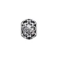 Vintage silver hollow charm bead with intricate circular patterns for DIY jewelry - Linked Circle Hollow Style (22)