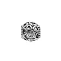 Oxidized vintage heart shaped hollow bead charm in silver alloy for jewelry making - Heart Hollow Ball Style (24)