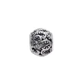 Vintage hollow silver charm with heart pattern and beaded edges for DIY bracelets - Curved Heart Bead Style (32)