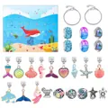 Calendario dell'avvento per bambini con braccialetti fai-da-te e ciondoli marini - Scatola a Sorpresa Serie Oceano