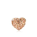 Charm en forme de cœur évidé finition or rose pour bracelets à composer soi-même - Cœur Ajouré - Or Rose (M6-02 Or)