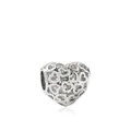 Ciondolo a cuore traforato in argento con motivi a cuore per bracciali DIY - Cuore Traforato - Argento (M6-02 Argento)
