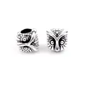 Antique silver owl charms for DIY jewelry making with retro carved texture detail - Owl Style (PJ-0024)