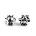 Retro sunflower alloy beads in antique silver finish for DIY jewelry bracelet making - Sunflower Blossom (PJ-0031)