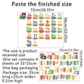 Alphabet-Zug Wandsticker mit bunten A-Z Buchstaben für Kinderzimmer Wanddekorationen - Bunter Alphabet-Zug (MS2262-KQ)