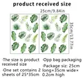 Adesivi murali foglie tropicali e monstera set di due decalcomanie acquerello 25x35cm - 35*25cm (Set di 2)