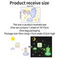 Luminous wall stickers set showing day and night glowing effect of fairy and stars stickers - 18*15cm