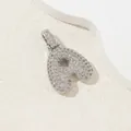 Silver letter a pendant with cubic zirconia stones for a hip hop style necklace - A (Pendant Only (Without Chain)) / 18K Gold