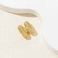 Elegant gold letter H pendant necklace with white zircon pavé on white stone background - H-Pendant Only (Without Chain)