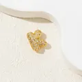 Luxe micro-pave zircon letter K pendant in gold finish for women's necklace - K-Pendant Only (Without Chain)