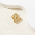 Chic gold plated letter Z pendant necklace with sparkling pavé cubic zirconia - Z-Pendant Only (Without Chain)