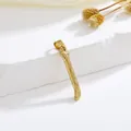 Creatieve gouden hanger in de vorm van een tak met basttextuur van roestvrij staal - Stijl J Alleen Hanger (Zonder Ketting)