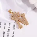 Hip hop style gold plated crown letter N pendant necklace with sparkling cubic zirconia - Gold Letter N Pendant Only (Without Chain)