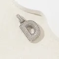 Pendentif lettre D argenté avec zircons cubiques scintillants de style hip hop - D (Pendentif Seul (Sans Chaîne)) / Or 18 carats