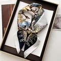 Navy and yellow paisley square silk scarf with vintage floral and nautical patterns - French Nautical Patchwork Floral Style (38)