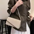 Sparkling champagne rhinestone underarm baguette bag with elegant flap for women - Gold