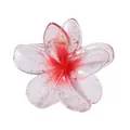 Détail de la pince à cheveux fleur dégradé rose avec paillettes et ressort métal - 8cm / 3# Rouge Dégradé Scintillant