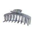 Dettaglio della pinza per capelli in acetato blu marmorizzato con molla in metallo dorato - Marmo Grigio Blu