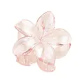 Détail de la pince à cheveux frangipanier laser 4cm avec finition rose perlé - Frangipanier Rose Irisé