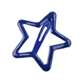 Horquilla de estrella azul marino esmaltada brillante con cierre de clip BB común - Clip BB Estrella Azul Oscuro