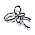 Detail of butterfly hair claw clip with black gradient edges and golden metal spring - Black Butterfly Hair Claw (6#)