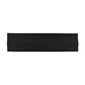 Elastic black knitted sports headband with breathable moisture-wicking fabric for running - Black