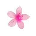 Dettaglio di un fermaglio per capelli a forma di fiore rosa sfumato in resina - Stile 6 Fermaglio Plumeria