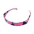 Detail showing inner anti-slip teeth of the foldable American flag headband - US Flag Pattern