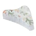 Detail of large white hair claw clip with colorful Christmas motifs and holiday patterns - White Transparent Christmas Pattern
