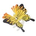 Vibrant yellow and orange gradient butterfly hair claw clip with realistic wing patterns - Bright Yellow Orange Gradient (3#)