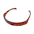 Close-up of leopard pattern hair hoop featuring anti-slip teeth and resin texture - Tortoiseshell