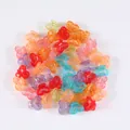 50-teiliges Set bunter Glitzer-Haarklammern in Herz- und Blumenform für Kinder - Beutelverpackung / Glänzender Herzstil (15#)(A0258) / 50-teiliges Set (2.5 cm) / bunt