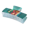 Molla per capelli natalizia rettangolare con stampe festive di case e alberi - 4# Clip Rettangolare Stampata
