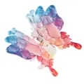 Colorful watercolor butterfly hair claw clip with pink and purple floral patterns - Brilliant Watercolor Texture (9#)